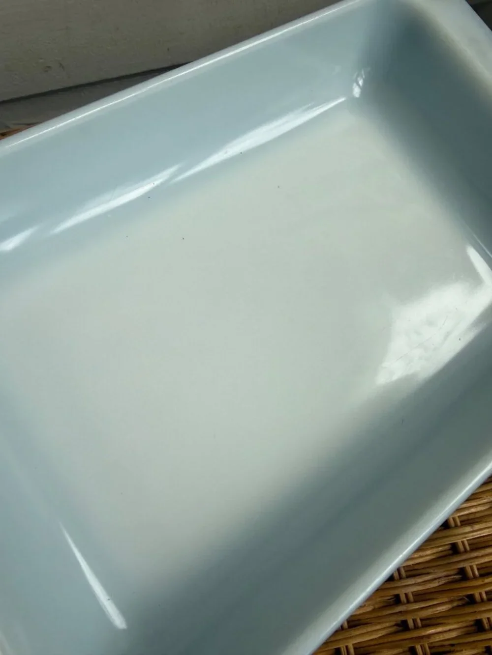 Vintage 50s Pyrex Black&White Snowflake Casserole Dish 1 1/4 Qt